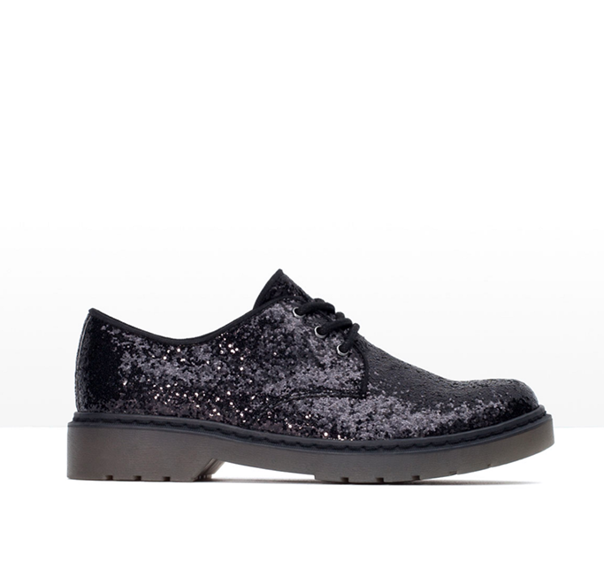 Black Sparkly Shoes by Zara
